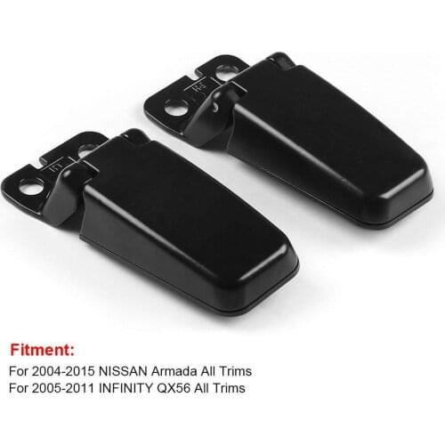 Left + Right Liftgate Rear Window Glass Hinge Set For Pathfinder Armada 2004 Replaces 903207S000