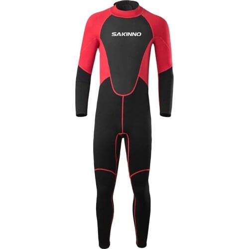2MM Neoprene Wetsuit Men Scuba Diving suit deep spearfishing wear Snorkeling Surfing one piece suit winter thermal swimsuit