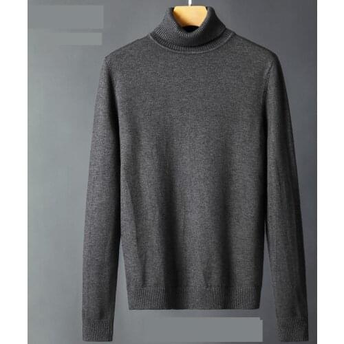 New arrival fashion cotton mens Winter Men comfortable Sweater Casual Computer Knitted Turtleneck Pullovers plus size MLXL-4XL