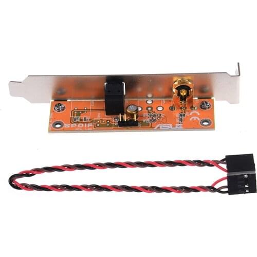 SPDIF Optical And RCA Out Plate Cable Bracket For PC Motherboard