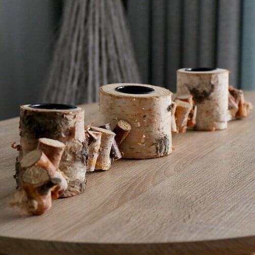 Candle Holder Table Decoration Ornaments Ground Party White Birch Decoracion Hogar Moderno Portavelas Candelabros Decorativos