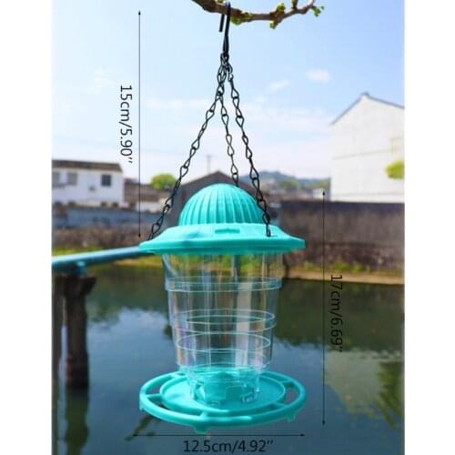 Hanging Outdoor Wild Bird Feeder Squirrel Proof Plastic Foldable Feeding Tool for Outdoor Garden Yard Decoration