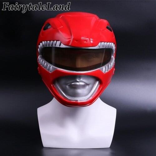 Tyranno Ranger Prince Geki Cosplay Helmet Halloween Party Mask Red Ranger Role Playing Props