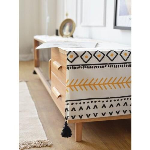 Nordic Simplicity Table Cloth Geometric Modern Shoe TV Cabinet Covers Rectangular Tea Table Covers Home Party Decoration