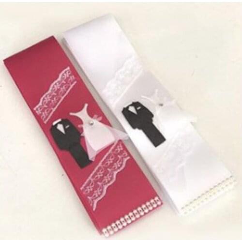 Wedding bride Groom Figured Luxury Jewelry Strip with Ribbon wedding bride mariage хна henna