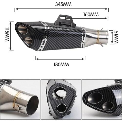 Zengjianmotoo Exhaust Pipes And Mufflers For Motorcycles