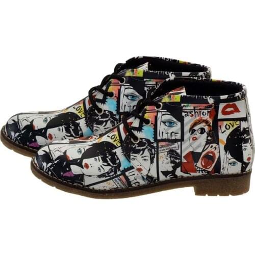 Digital printed women hashpapi boots
