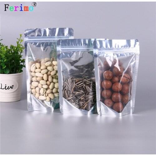 100pcs Translucent, Yin Yang, self sealing bags tea packing bags dry goods packaging bags, bait and self-supporting storage bags