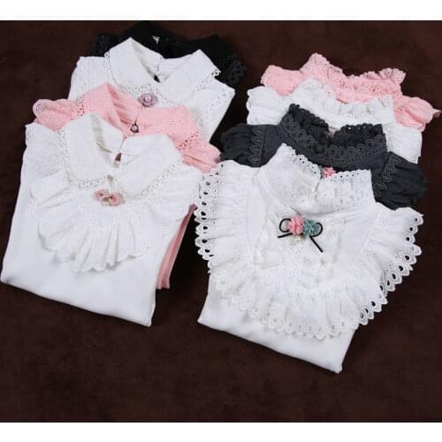 2021 Spring Summer Baby Girls Blouse Kids Shirt Long Sleeve Toddler Blouses Cozy Ruffle Girl Tops Children Fashion Clothes W147