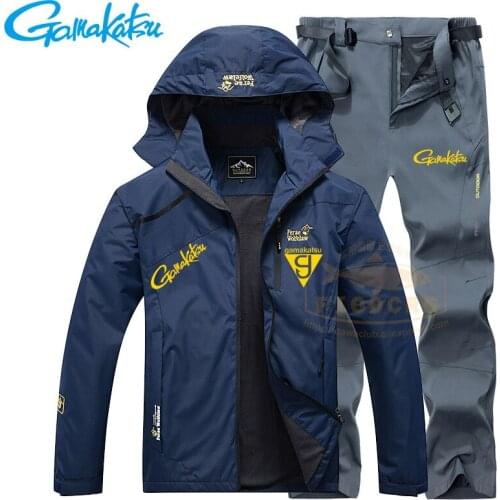 2021 Fishing Suit Men Spring Autumn Thin Fishing Clothing Hooded Fishing Wear Sports Hiking Fishing Jacket Outdoor Clothes