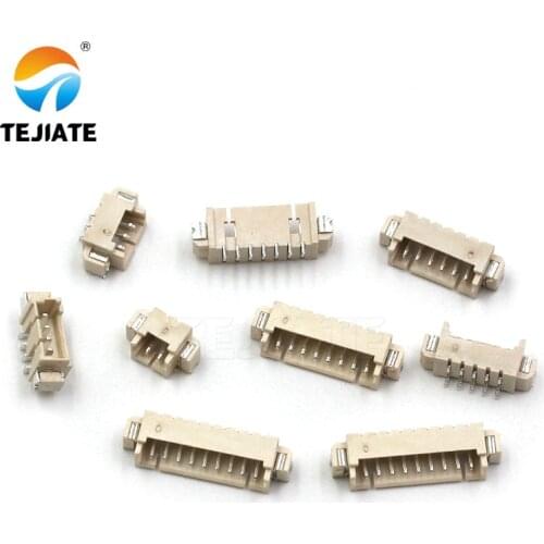 50PCS Horizontal Patch Socket 1.25MM 2/3/4/5/6/7/8/9/10P SMD Strip Type Connector