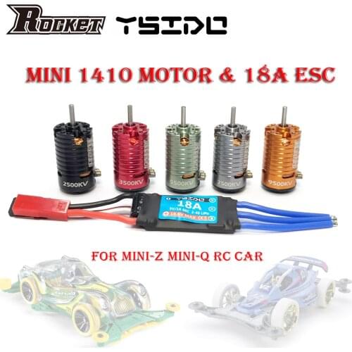 Rocket MINI 1410 2500KV 3500KV 5500KV 7500KV 9500KV Brushless Motor for Kyosho Mr03 Pro Atomic DRZ 1/24 1/28 1/32 RC Car