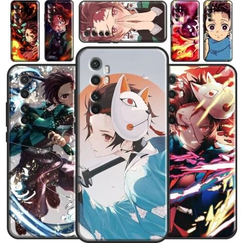 Kamado Tanjirou Demon Slayer Case For Xiaomi Mi 11 Lite Ultra 9 10 9T 10T Pro A3 POCO F3 F1 F2 M3 X3 Pro Bumper Cover