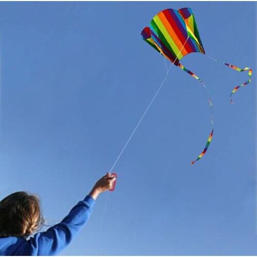 Children Colorful Mini Pocket Kite With Long Tail Outdoor Toy Fun Sports Gift Kite For Kids Flying Outdoor Toy Kite Soft Fl F1A1