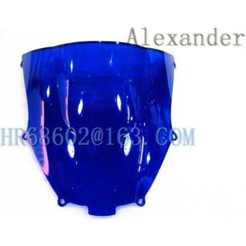 For Kawasaki ZX9R 2000 2001 2002 2003 2004 2005 ZX 9R 00 01 02 03 04 05 blue Windshield WindScreen Double Bubble