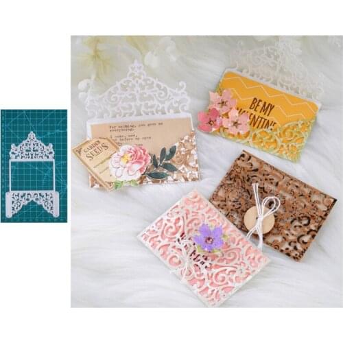 InLoveArts Lace Border Metal Cutting Dies Stencils For DIY Scrapbooking Decorative Crafts Embossing Paper Cards Frame Dies Cut