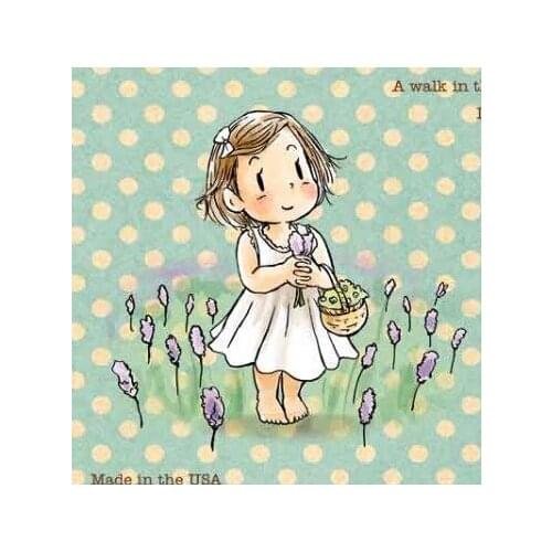 Pretty Girl flowers garden bow Transparent Clear Silicone Stamp Seal for DIY scrapbooking photo album Decorative clear stamp