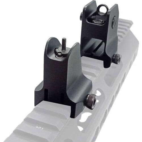 Rail Mount Fixed Front Iron Sight fit 20mm Picatinny Weaver Rail Sight Airsoft for Tactical Hunting