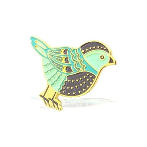 Custom Bird Logo Badge Trendy Metal Brooch