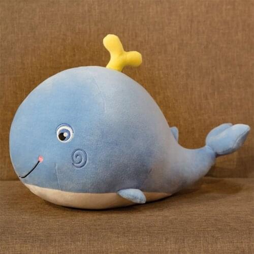 Aquatic Whale Stuffed Doll Pink/Blue Plush Spraying Water Shy Whales Toy Cuddly Kids Boys Girls Plushie Gift
