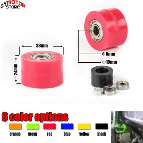 New Pit Pro Pit Dirt Bike Motorcycle Motorbike 8mm or 10mm Chain Roller Tensioner Pulley wheel guide for 125 XR CRF 50 KLX110