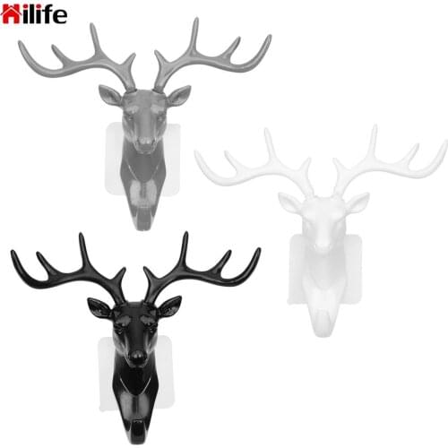 Wall Decor Hooks For Bedroom Living Room Antlers American Style Storage Hangers Multi-purpose Wall Coat Keys Bags Clothes Hook