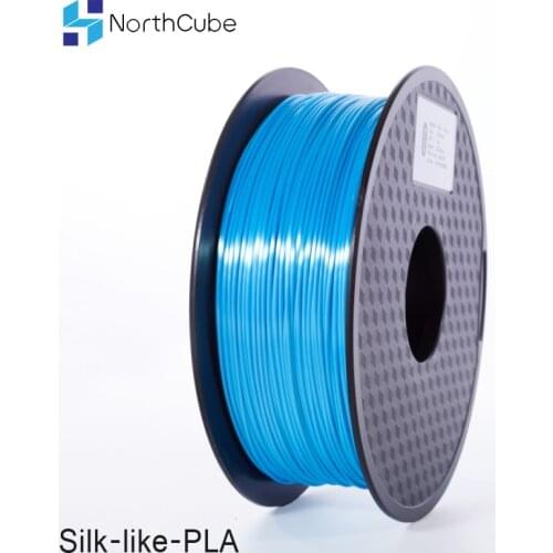 NorthCube 3D Printing Silk PLA Filament 3D Printer Filament 1.75mm 1KG Silk Like Series silk-sky blue Color Filament