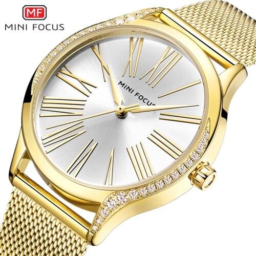 New MINIFOCUS Women Luxury Brand Watch Simple Quartz Lady Waterproof Wristwatch Female Fashion Casual Watches Clock reloj mujer
