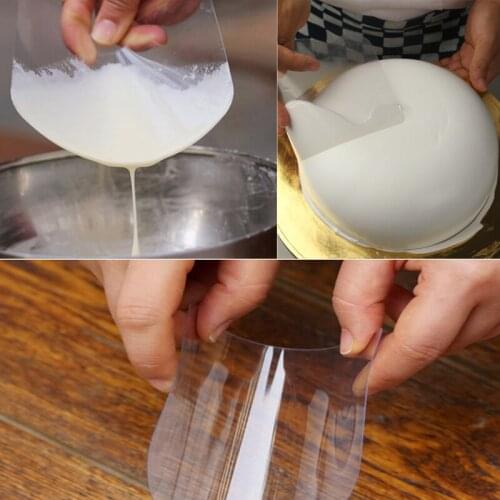 Plastic Soft Dough Icing Fondant Scraper Plain Smooth Jagged Edge Spatulas Cutters Cake Decorating Baking Pastry Tools