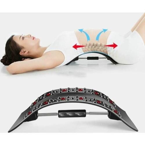 Lumbar Disc Waists Herniation Traction Waist Back Pain Massage Home Orthosis Stretch Pad Spine Body Support Care Tool Massager