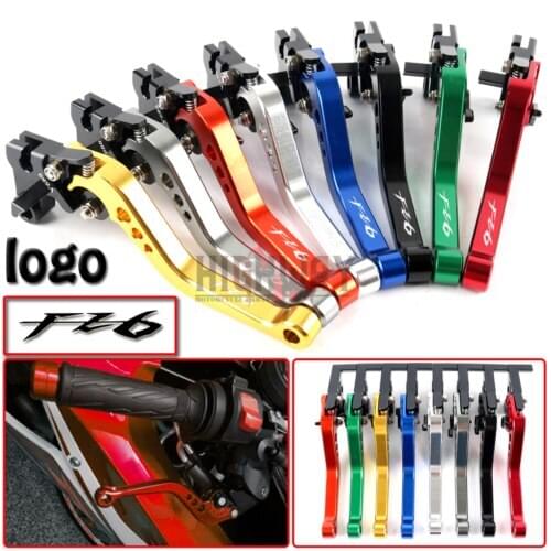 Motorcycle Brake Handle Bar Lever CNC Aluminum Short Adjustable Brake Clutch levers For Yamaha FZ6 FAZER 2004-2010