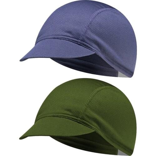Riding Cycling Cap Solid Color Mesh Outdoor Sun Protection Summer Elastic Hat Biking Portable Dustproof Cycling Equipment