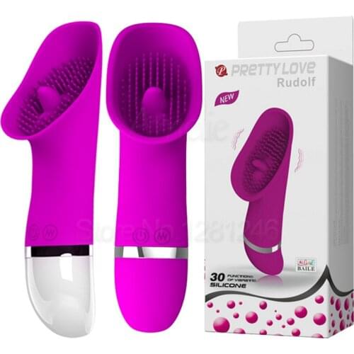 PrettyLove 30 Speed Clitoris Thrilling Tongue Brush Silicone G-spot Vibrator for Women Clit Pussy Pump Oral Sex Toys Sex Product