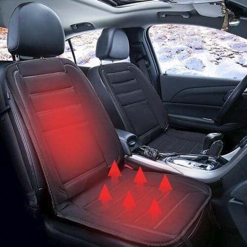 Universal 12v Car Seat Pad Cushion Cover Heating Heater Warm Heated Cold Winter Car Styling Winter Pad Cushions Auto Pad Drop