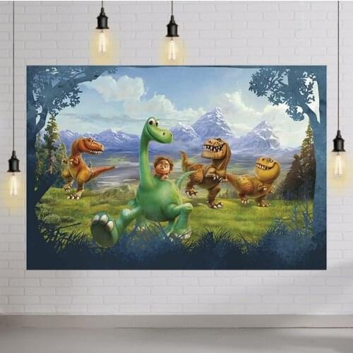 The Good Dinosaur Background Photography Backdrop Dinosaur for Baby Shower Vinyl Wild Jungle World Dinosaur Backdrop Kids Party