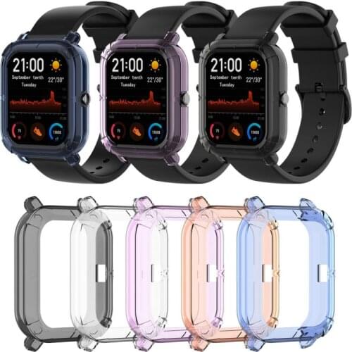 Protective Case For Xiaomi Huami Amazfit GTS Watch Soft Silicone Shell For Amazfit GTS Cover Wristband Accessories A1913