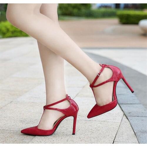 2021 Summer Women Sandals High Heels Shoes Fall Best Street Look Females Fine shoes pointed stiletto sexy nightclub high-heeled