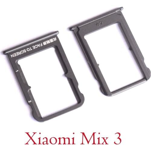 10pcs/lot SIM Tray Holder SD Card Reader Slot Adapter for Xiaomi Mi Mix3 Mi Mix3