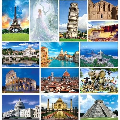 1000 Pcs Adult Puzzle Kids Jigsaw Landscape Puzzles Educational Toys for Children animation pairing Toys Gift