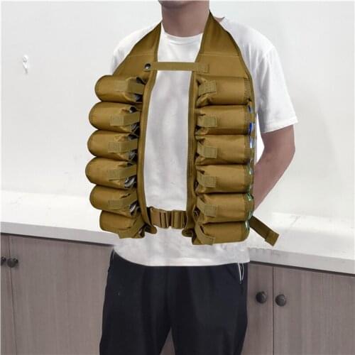 12 Bottles Of Outdoor Beer Belt Tactical Equipment Hunting Camping Bottle Holster Hunting Belt Handy Holder Bag Vest bag