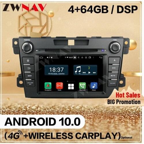 128GB For Mazda CX-7 2007 2008 2009 2010 2011 2012 2013 2014 2015 2016 Android 10 Player Screen Audio Radio Stereo GPS Head Unit