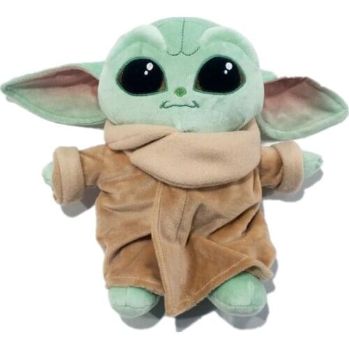 22cm Mandalorian Baby Yoda Plush PP Cotton Stuffed Animals Plush Lovely Doll Toys Children birthday Gifts
