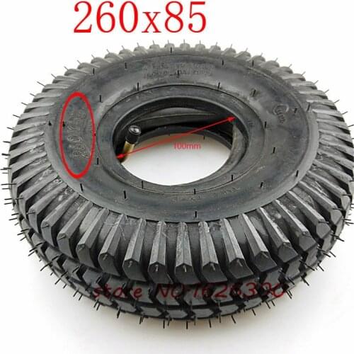 260x85 Tire and Inner Tube 3.00-4 (10"x3", 260*85) Knobby Scooter, ATV and Go Kart Tire and Tube Motor Tire Good Quality