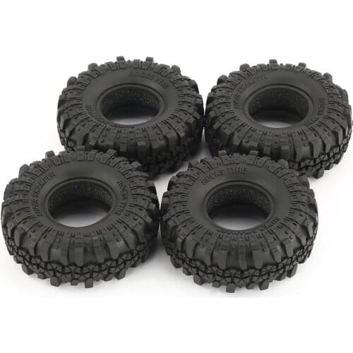 4 Pcs AUSTAR AX-4020 1.9 Inch 110mm Rubber 1/10 Rock Crawler Tires Tyre Part for D90 SCX10 AXIAL RC4WD TF2 RC Car Parts HOT