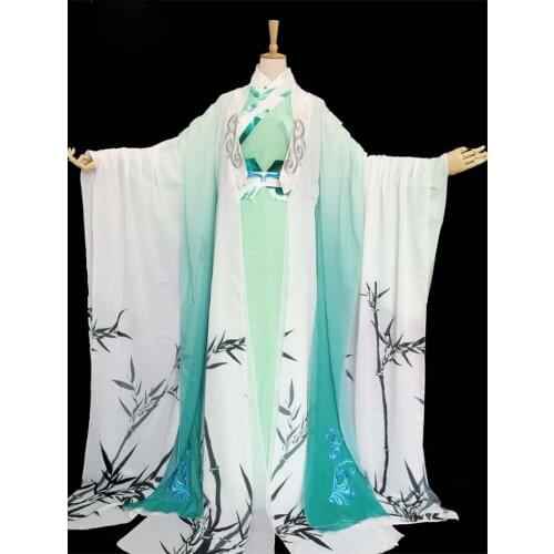 4 Designs Male Female Fairy Immortal Cosplay Hanfu Costume Plant Series Personification Bamboo Crysanthemum Equinox Flowers