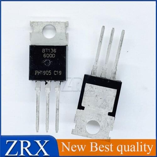 5Pcs/Lot New original BT136-600D BT136-600E bidirectional thyristor switch