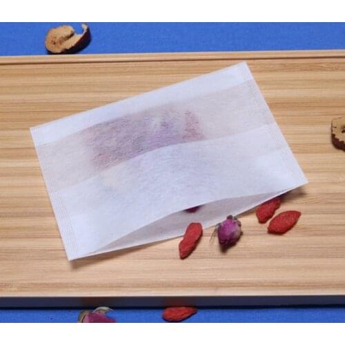 500Pcs / Environmentally Friendly Natural Corn Fiber Folding Tea Bag Biodegradable Tea Filter Herbal Tea Filter Bag 7 X 10Cm