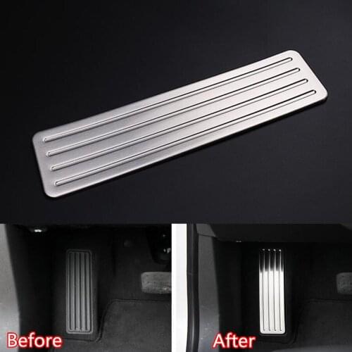 Auto Car Stainless Steel Left Foot Rest Pedal Protective Cover Sticker Trim Styling Fit For Cadillac XT5 2016 2017 Car-covers