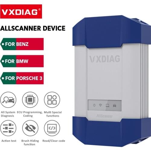 VXDIAG Allscanner Car Diagnostic tool For Porsche OBD2 Code Scanner Automotivo diagnosis For Benz C6 OBDII Car Tools For BMW