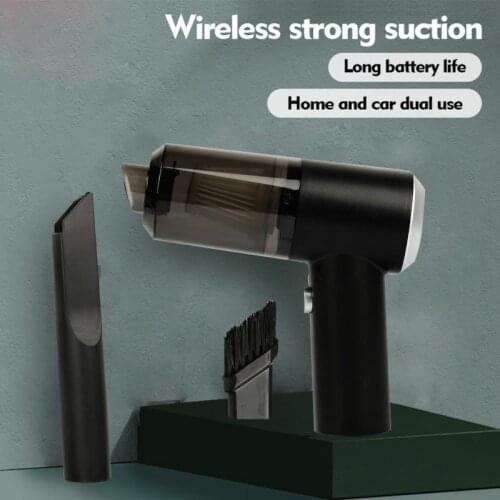 New 6000Pa Wireless Car Vacuum Cleaner Cordless Handheld Auto Vacuum Home & Car Dual Use Mini Vacuum Cleaner With USB Charging